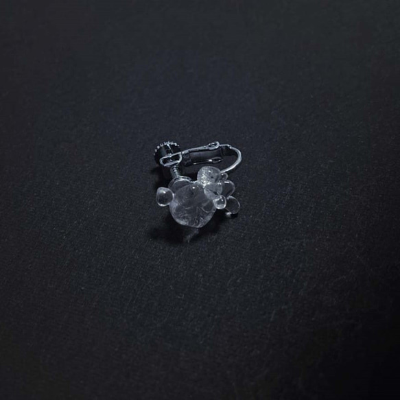 glass earring▷Melted ice　No.7 3枚目の画像