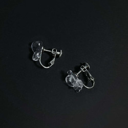 glass earring▷Melted ice　No.7 4枚目の画像