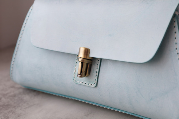 【Creema獨家早鳥價，免運費】真皮手工單肩包，全手工縫製，兩用包，夏季包 第4張的照片