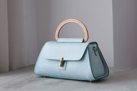 【Creema獨家早鳥價，免運費】真皮手工單肩包，全手工縫製，兩用包，夏季包 第2張的照片