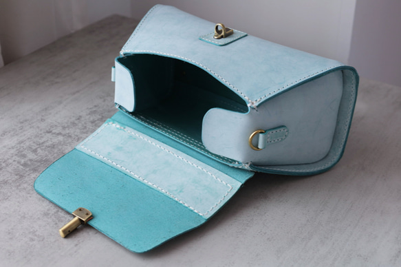 【Creema獨家早鳥價，免運費】真皮手工單肩包，全手工縫製，兩用包，夏季包 第8張的照片