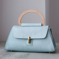 【Creema獨家早鳥價，免運費】真皮手工單肩包，全手工縫製，兩用包，夏季包 第3張的照片