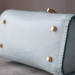 【Creema獨家早鳥價，免運費】真皮手工單肩包，全手工縫製，兩用包，夏季包 第10張的照片