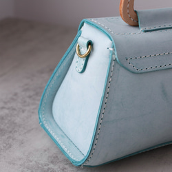 【Creema獨家早鳥價，免運費】真皮手工單肩包，全手工縫製，兩用包，夏季包 第7張的照片