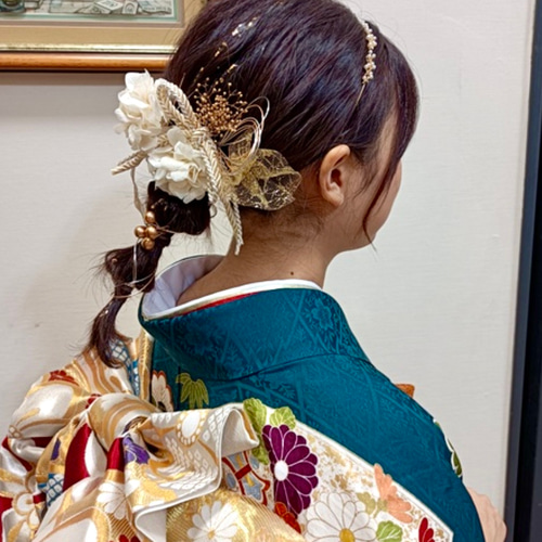 和装髪飾り　ヘッドドレス　水引×紐×カチューシャ 和装髪飾り ヘッドドレス 水引×紐×カチューシャ （成人式髪飾り