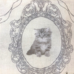 猫　ノーブラOK　厚手ｗガーゼ　綿100　フリーサイズ 大きめサイズ　ワンピース 11枚目の画像