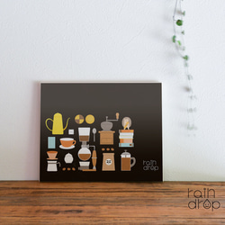 藝術面板 織物面板 室內咖啡/咖啡 第1張的照片
