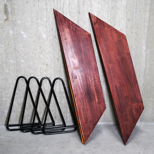 囲炉裏テーブル】 4人掛け キャンプ アウトドア 木製 アイアンレッグ