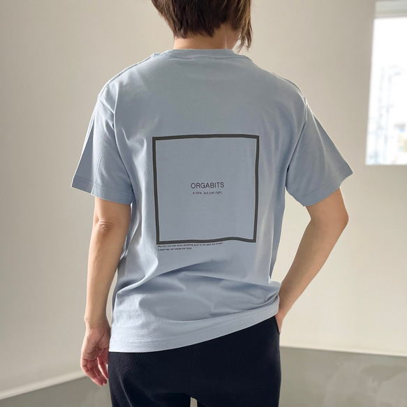 ユニセックス】オーガニックコットン バックプリント Tシャツ 7