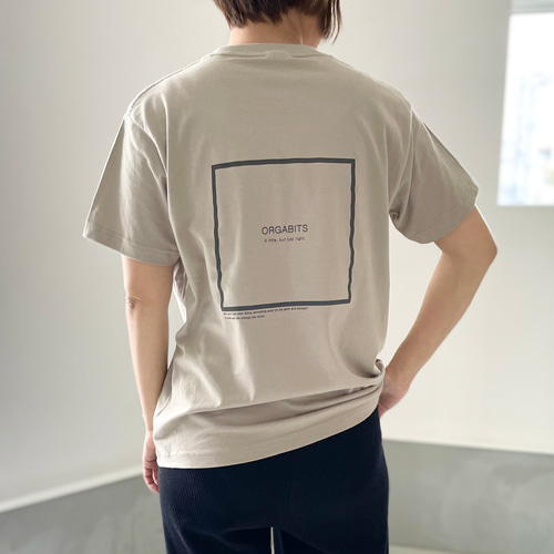 ユニセックス】オーガニックコットン バックプリント Tシャツ 7