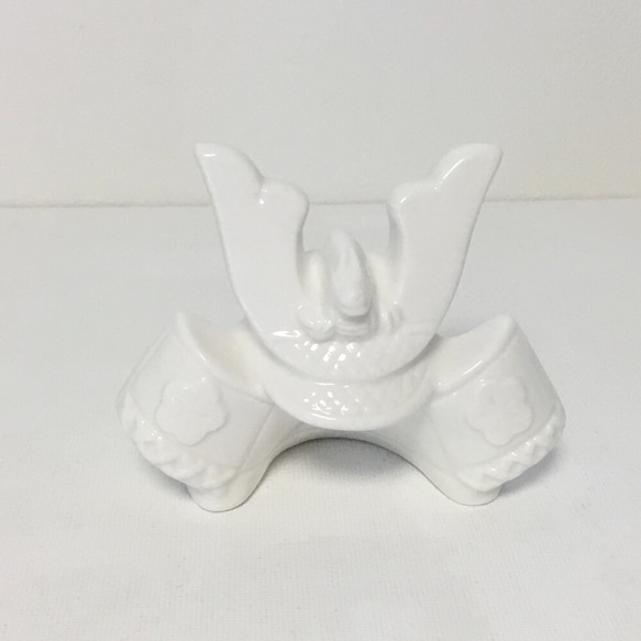 B級品の白磁のカブト その他置物 PaintersGarden 通販 15790446