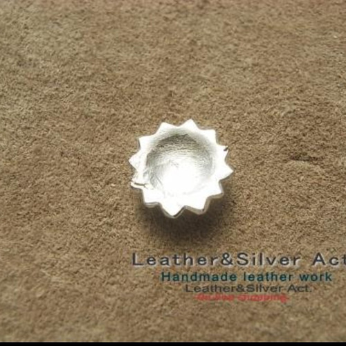 シルバー925 ハンドメイドコンチョ レザークラフト 10.5㎜アポロ