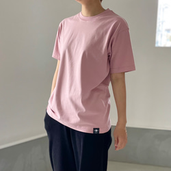 オーガニックコットン Tシャツ ユニセックス 7色展開 【ベビーピンク】 4枚目の画像