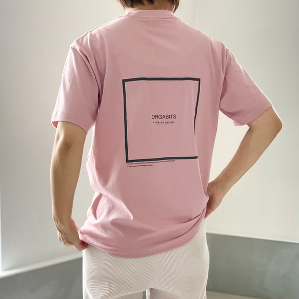 オーガニックコットン Tシャツ ユニセックス 7色展開 【ベビーピンク】 5枚目の画像