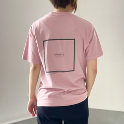 オーガニックコットン Tシャツ ユニセックス 7色展開 【ベビーピンク】 1枚目の画像