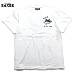 送料無料あり/レスキューTシャツ　白M 特別猫救助隊  EAXER半袖Tシャツ オリジナル消防団Tシャツ 3枚目の画像
