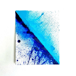 【零084】絵画  宇宙 青 空 海  抽象画 原画  インテリア 1枚目の画像