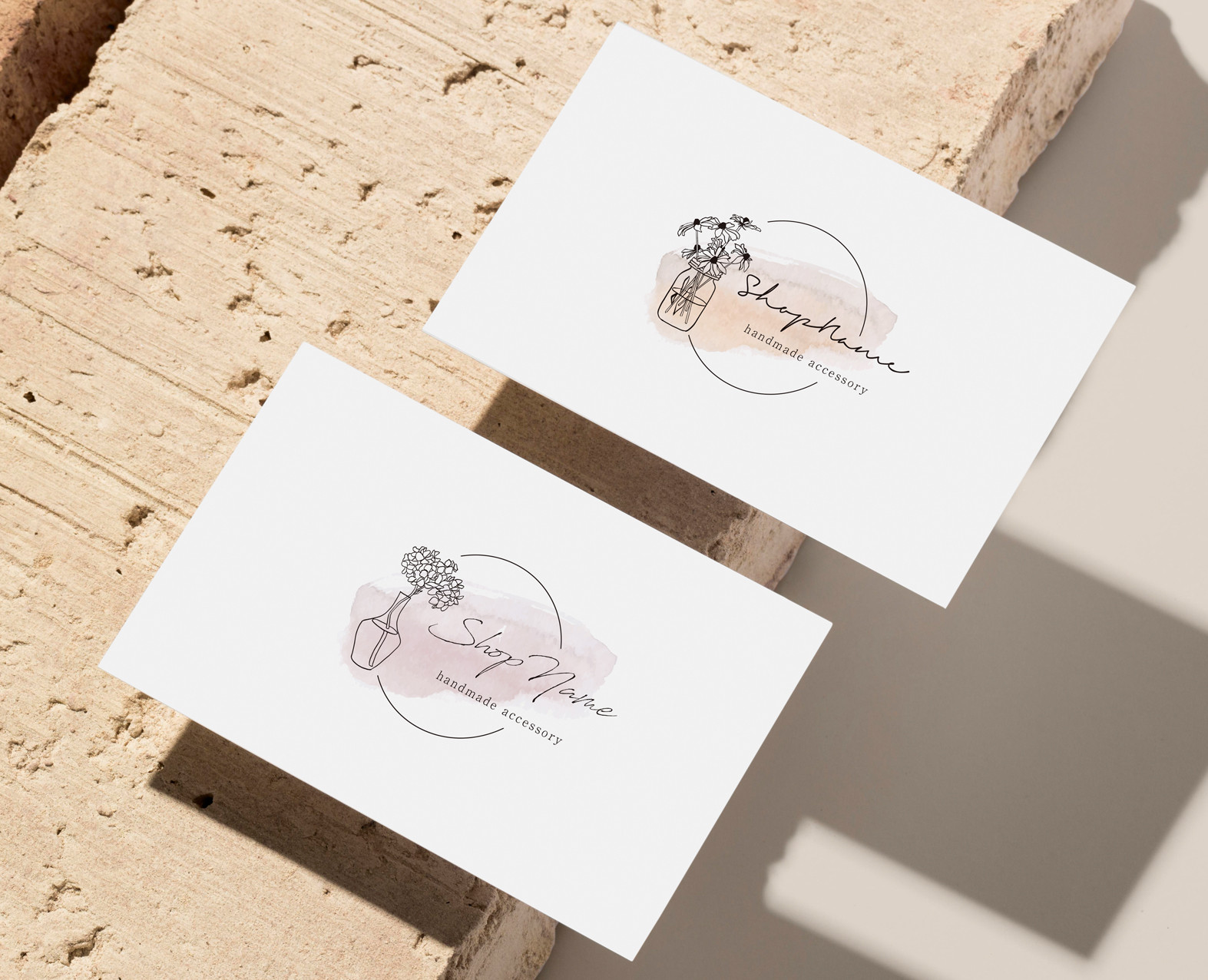 ショップカード アクセサリー台紙 サンキューカード 名刺 ☆No.445