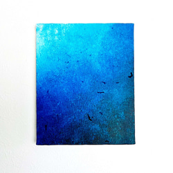 【零085】絵画  宇宙 青 空 海  抽象画 原画  インテリア 1枚目の画像