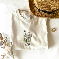【６月初旬発送】《Tea-shirt》アイスレモンライムティーTシャツ 1枚目の画像