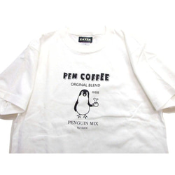 ペンギンコーヒーTシャツX L  ペンギン半袖Tシャツ オリジナル penguin coffee ネコポス可 EAXER 4枚目の画像
