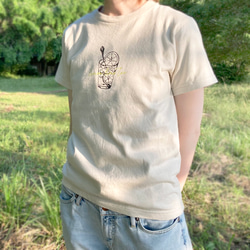 【５月中旬発送】Goat is cute Tシャツ（ミルクティ）｜子やぎは可愛い〔動物シリーズ〕 7枚目の画像