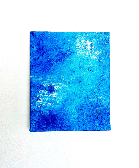 ミルキーウェイ/ 抽象画 77×56㎝ B2額縁セット 原画限り インテリア 零057】絵画 宇宙 青 空 海 抽象画 原画 インテリア 絵画 零