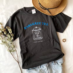 【６月初旬発送】《Tea-shirt》Earlgrey Tシャツ｜アールグレイの紅茶缶 3枚目の画像