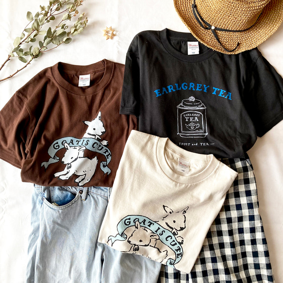 【６月初旬発送】《Tea-shirt》Earlgrey Tシャツ｜アールグレイの紅茶缶 10枚目の画像
