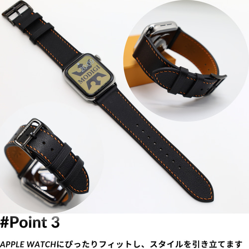 MODIGI アップルウォッチ レザーバンド 本革 ベルト Apple Watch