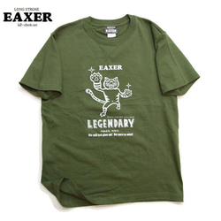 EAXER 伝説の猫マスクマンTシャツ L 男女兼用 イークサー ねこ半袖Tシャツ　戦うネコレスラーからの 1枚目の画像