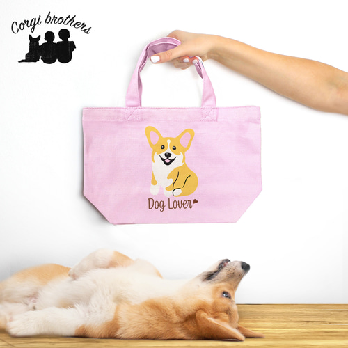 シーズー シンプル柄 毛色3色 】ミニキャンバス トートバッグ 犬