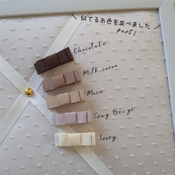 【2つ選べる♡】35mm 48mm ベビー キッズ ヘアクリップ  リボン シンプル フリル お花 フラワー プチギフト 7枚目の画像