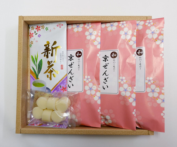 母の日 新茶 京ぜんざい 「白玉団子付き」 3食セット 和菓子ギフト 冷やしぜんざい 京都 贈り物 お取り寄せ きよ泉 4枚目の画像