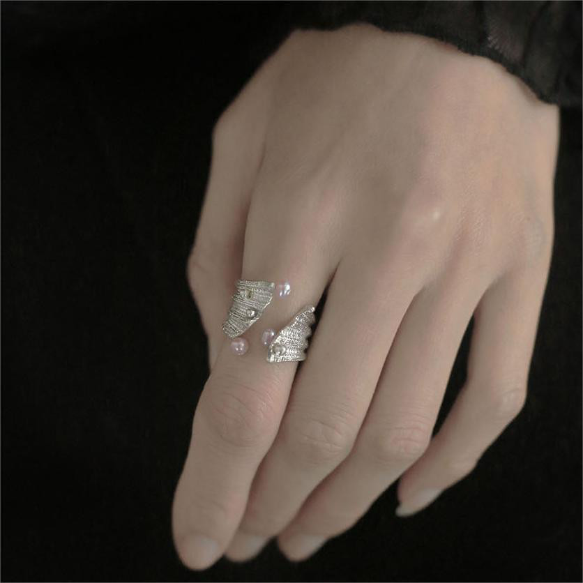 重工パールクラシック925シルバーリングカスタムメイド