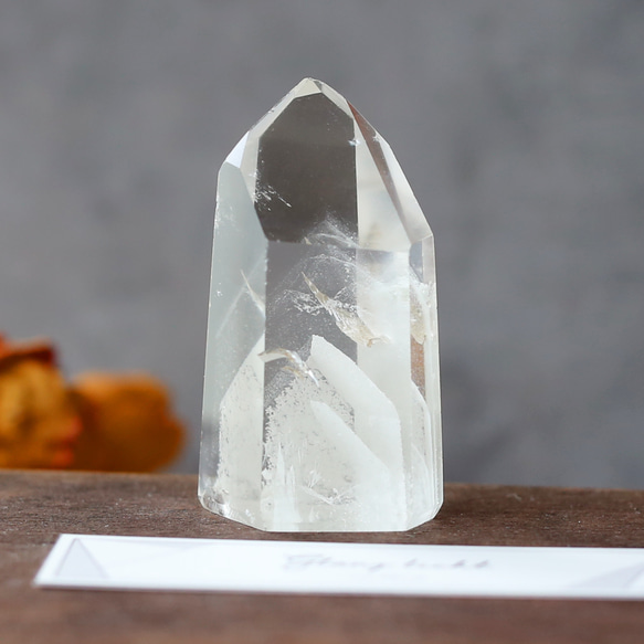 ホワイトファントムクォーツポイント 水晶 鉱物 天然石 送料無料 3枚目の画像