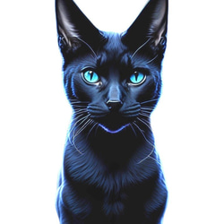黒猫　ドライ　Tシャツ　アニマル　クロネコ　猫　イラスト　アート　グッズ 2枚目の画像
