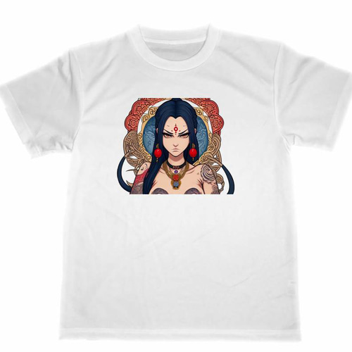 シャーマン ドライ Tシャツ オリジナル アニメ イラスト 美人 美女  