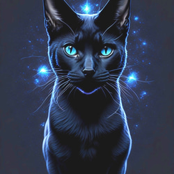黒猫　ドライ　Tシャツ　ネコ　アニマル　グッズ　イラスト　アート 2枚目の画像