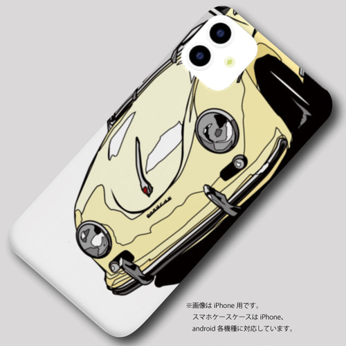 ポルシェ356のイラスト ハードケース型スマホケース iPhone&Android各