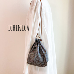 後染め リバティ 巾着バッグ 巾着バッグ ichinica 通販 15792222