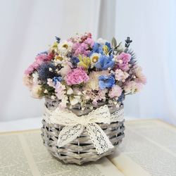natural bluepurple dryflowers arrangement　ギフト　誕生日 5枚目の画像