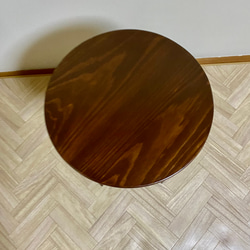 木製丸型サイドテーブル【受注製作販売】 4枚目の画像