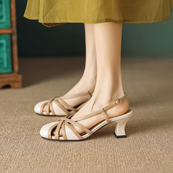 やぎ革 サンダル　スリッポン 歩きやすい 靴シューズ   レディース ４color　22～25サイズ　838 4枚目の画像