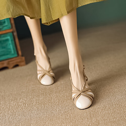 やぎ革 サンダル　スリッポン 歩きやすい 靴シューズ   レディース ４color　22～25サイズ　838 3枚目の画像