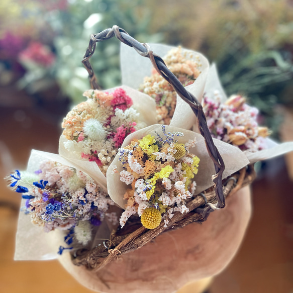 ︎❁﻿スターチスのミニスワッグ︎✿ ドライフラワー kaguwa 通販 