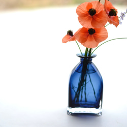 ネイビーブルー 花瓶・フラワーベース 陶器製 ネイビーブルー 花瓶・フラワーベース 陶器製 陶器のフラワー