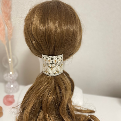 インド刺繍ポニーフック ポニーフック・ヘアカフス mignon. 通販