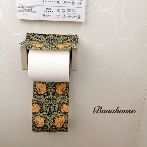 大人気柄！✩トイレットペーパーホルダーカバー ウィリアム・モリス