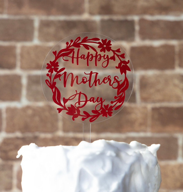 ケーキトッパー　母の日　Mother’s day アクリルケーキトッパー cake topper 1枚目の画像